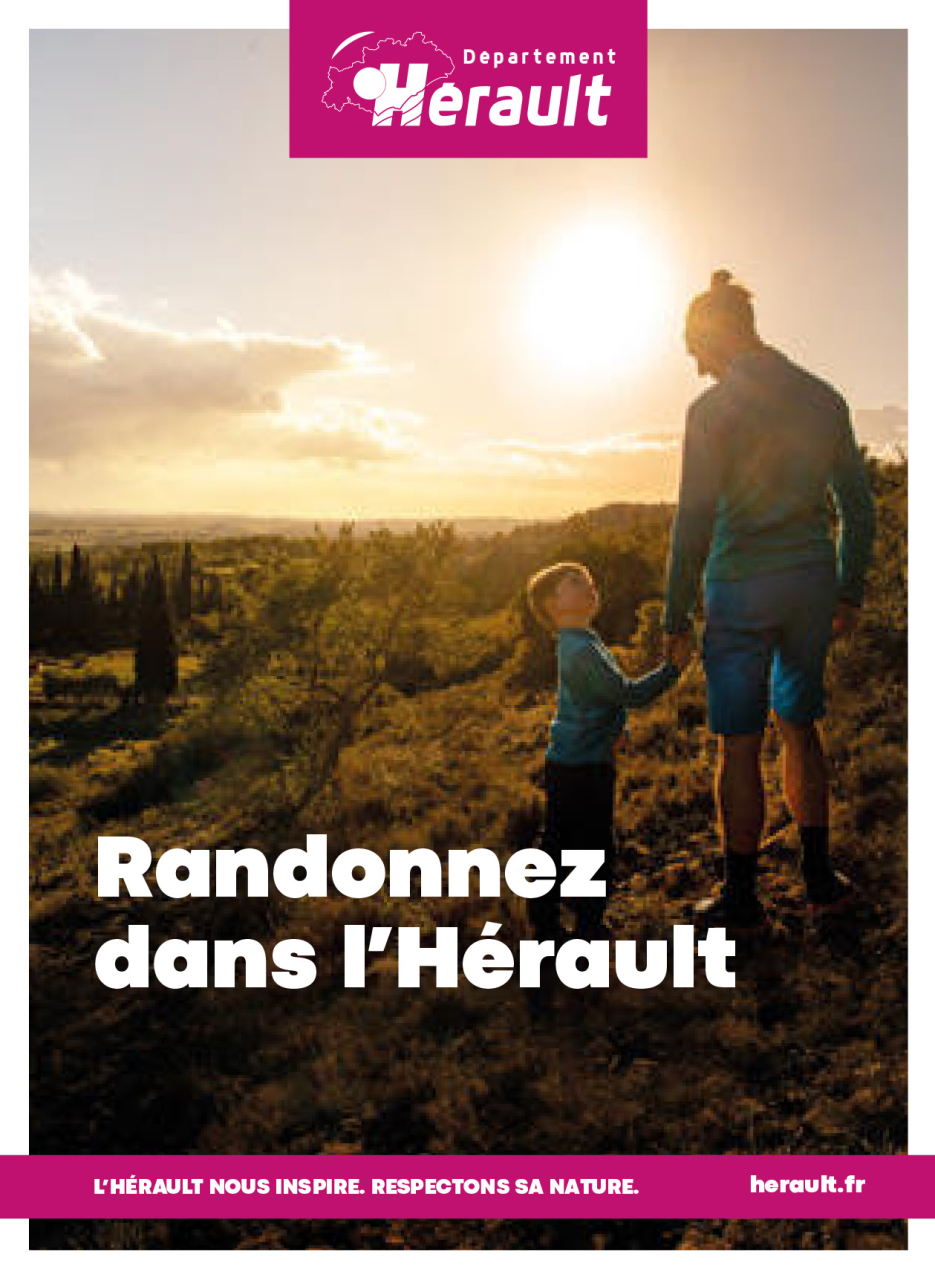 Carte "Randonnez dans l'Hérault" du Département de 'Hérault